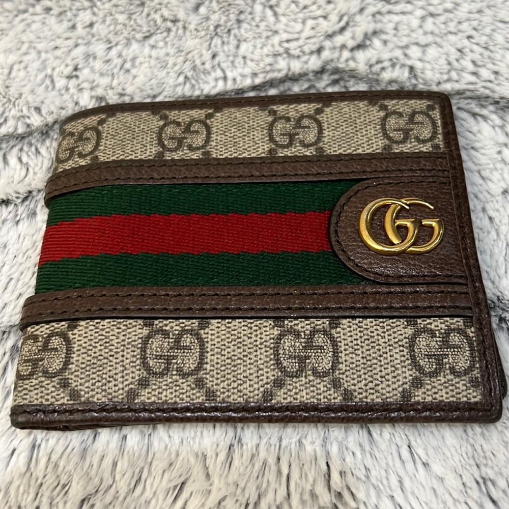 Gucci Wallet green/red web - Canvas